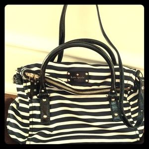 Kate Spade striped handbag/crossbody